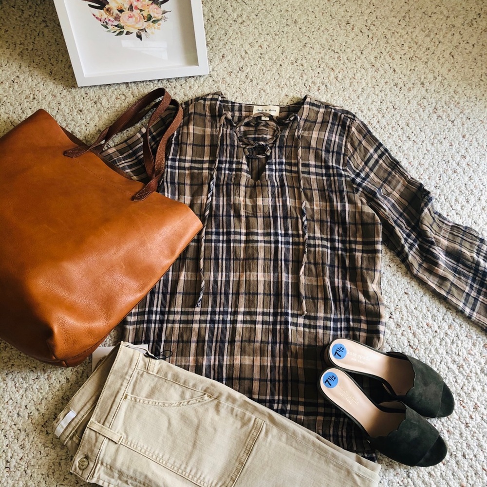 Mix & Match Style - Plaid Top + San Jeans
